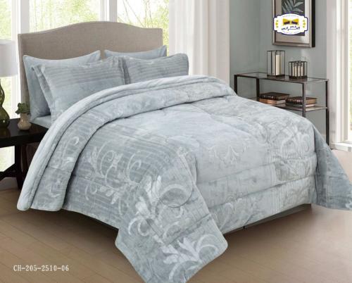 مفرش شتوي مخمل ملكي نفرين 6قطع