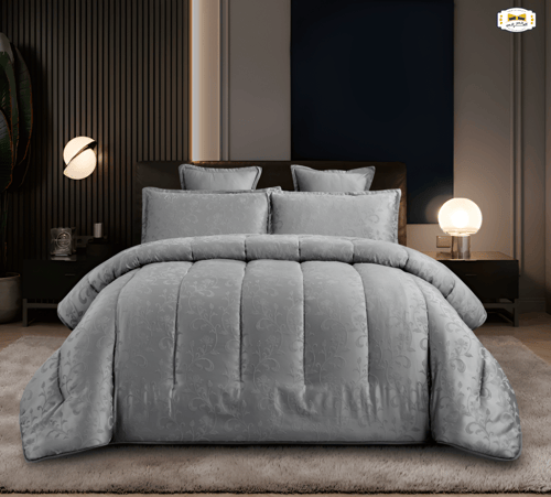 مفرش جاكار صيفي معرق 6 قطع - نفرين