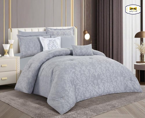 مفرش نفرين صيفي مايكروفايبر ريحانة 8 قطع