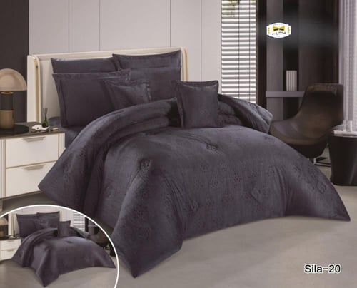 مفرش شتوي جولين نفر ونص4 قطع