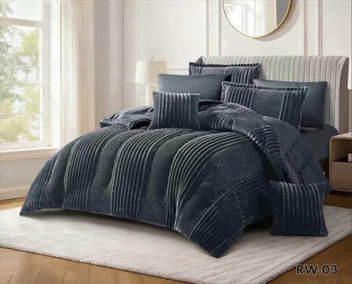 مفرش شتوي جولين نفرين 8 قطع