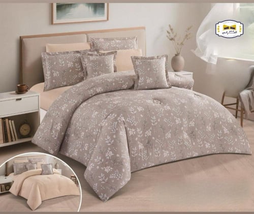 مفرش نفرين مشجرقطن 100%8 قطع