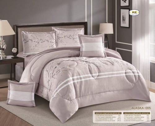 مفرش شتوي نفرين 8 قطع فرو وجهين