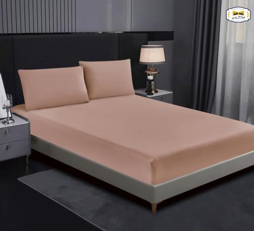 طـقـم شـرشـف 2 قـطـعة مـفـرد ونـص - وردي