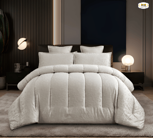 مفرش جاكار صيفي معرق 6 قطع - نفرين