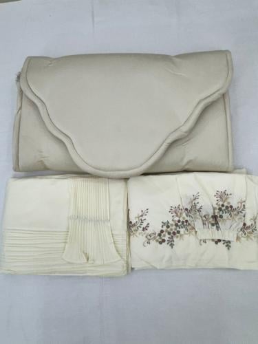 سجادة صلاة اسفنج مع شرشف مردمطرز وشرشف مكسر