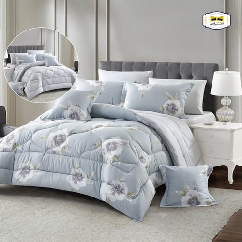 مفرش باراديز روزلين نفرين قطن 100%8قطع