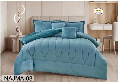 مفرش شتوي نفرونص ساده فروه الأرنب 4 قـطـع