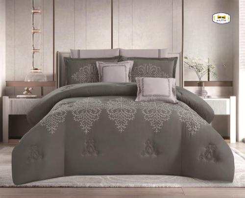 ناطاليا مفرش صيفي نفرين مطرز ناعم 8 قطع