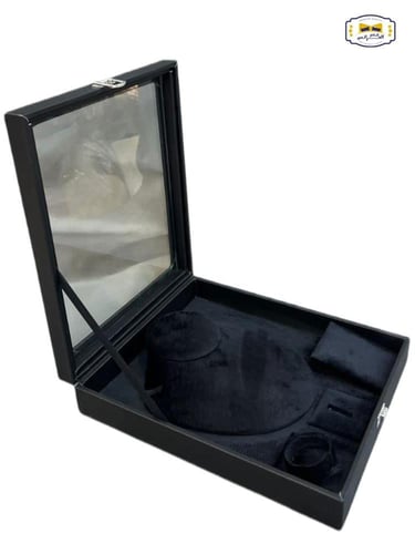 علبه طقم ذهب و مجوهرات تصميم مميز فاخر