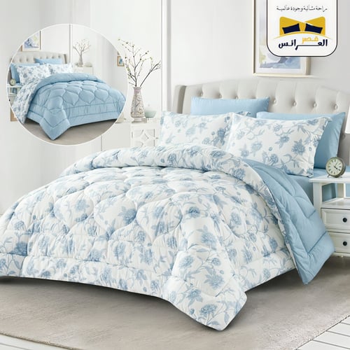 مفرش براديز روزلين نفربن قطن 100% 6قطع