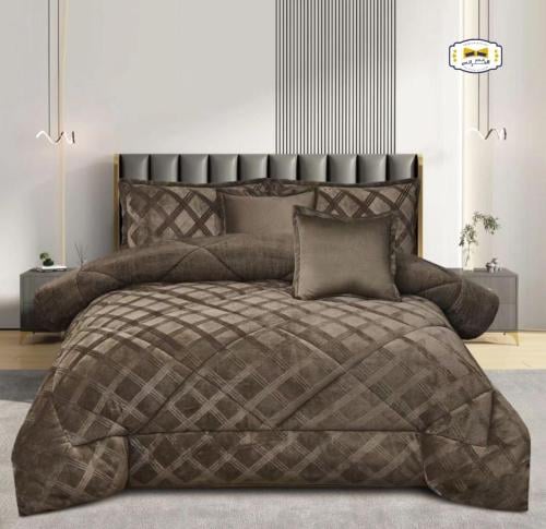 مفرش شتوي نفرين 6قطع فاخر كلاسيك