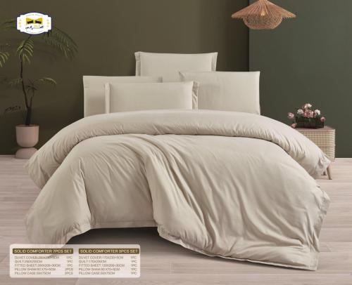 مفرش نجمة مكروفابير نظام فندقي ساده 5 قطع نفر ونص