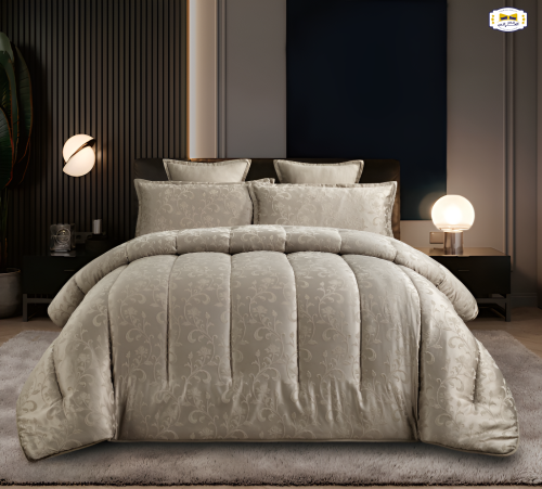 مفرش جاكار صيفي معرق 6 قطع - نفرين