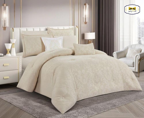 مفرش نفرين صيفي مايكروفايبر ريحانة 8 قطع