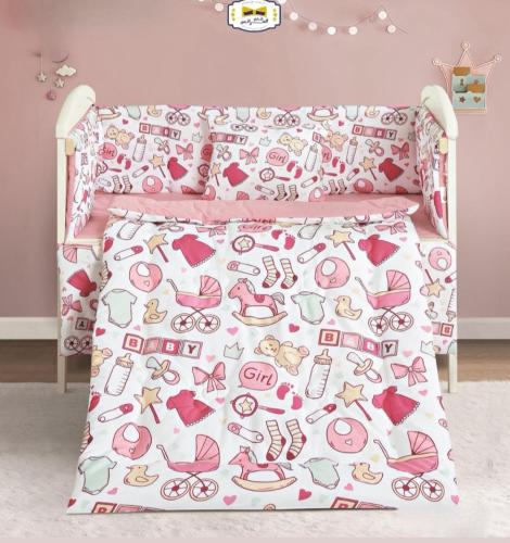 مفارش أيلا سرير اطفال حواجز 5قطع