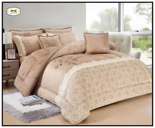 مفرش شتوي نفرونص مشجر فروه الأرنب 4 قـطـع