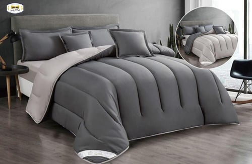 مفرش سوفت نفرين 8قطع نضام وجهين