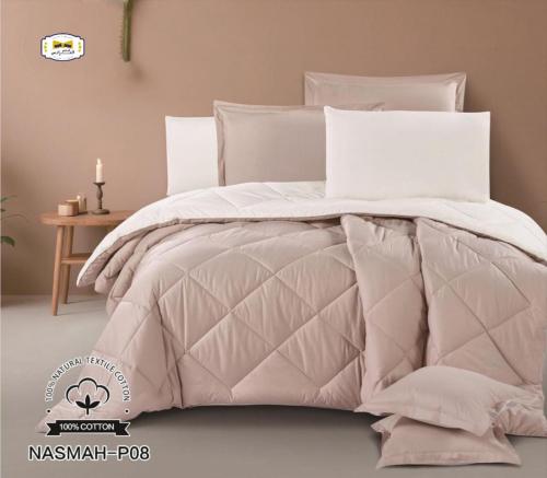 مفرش نفرونص وجهين قطن 100% 5 قطع