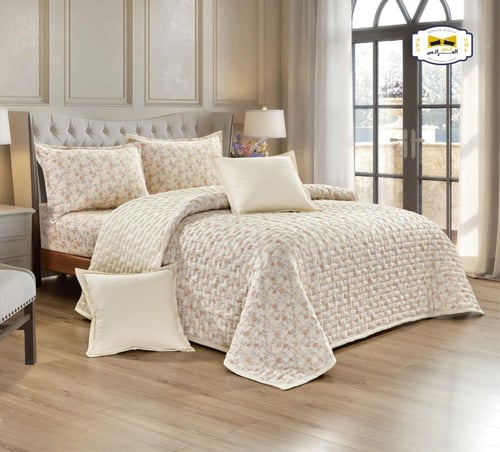 مفرش مضغوط مشجر مايكروفايبر نفرونص 4 قطع