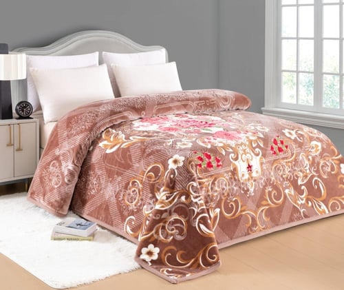 بطانية نفر ونص4 كيلو مشجره مقاس 220*170