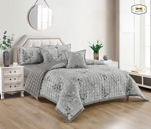 مفرش فلافي نفر ونص 4 قطع مضغوط وجهين