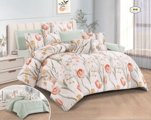 مفرش جوري الصيفي نفرين 6 قطع