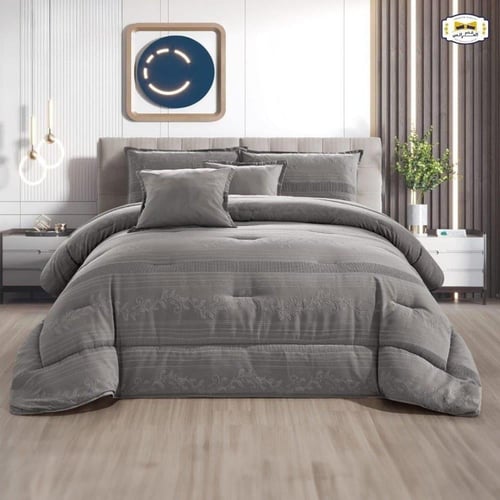 مفرش إيفا نفرين 6 قطع محفر حشوة ثابته