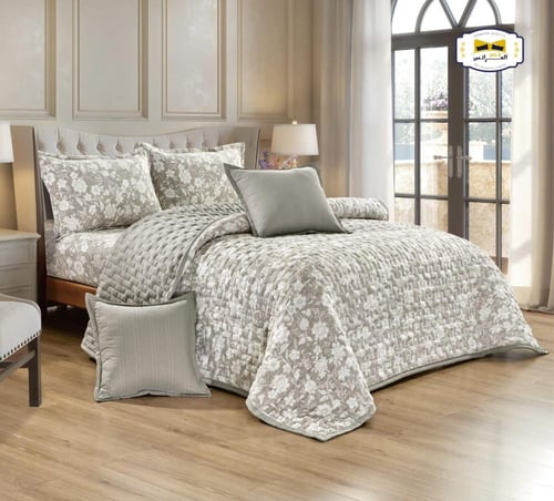 مفرش مضغوط مشجر مايكروفايبر نفرونص 4 قطع