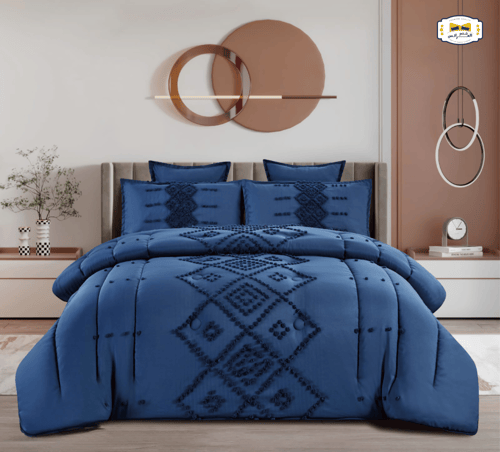 مفرش زارا نفرين 6 قطع فاخر حشوة وسط