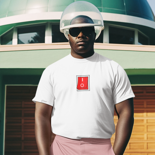 تيشيرت زر تشغيل أحمر - 1321