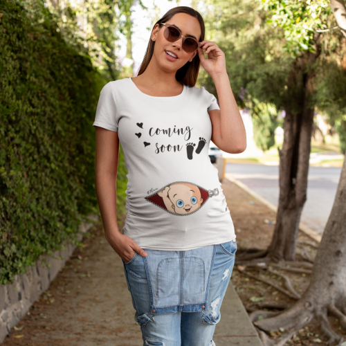 تيشيرت قريباً مولود جديد - 1091