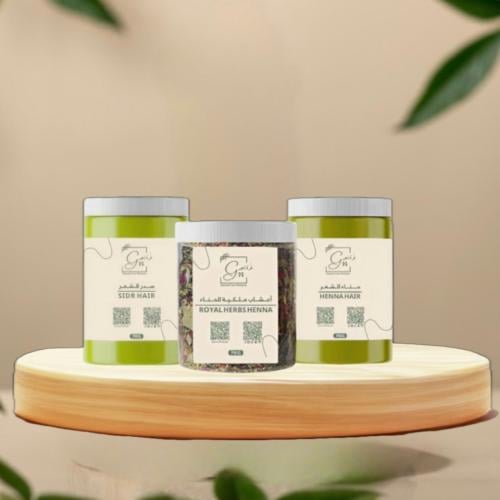حناء + سدر + الاعشاب الملكيه للحنا