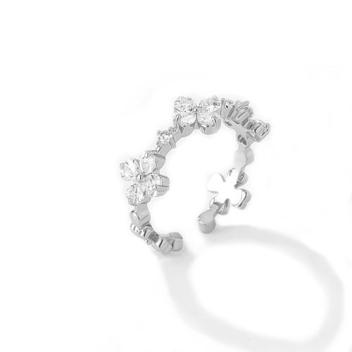 خاتم زركون فضي من ماركة فايلت