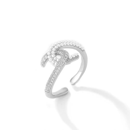 خاتم زركون فضي من ماركة فايلت