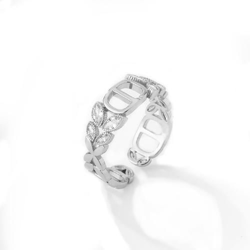 خاتم زركون فضي من ماركة فايلت