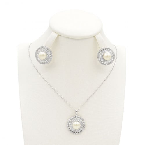 نص طقم زركون ناعم من ماركة فايلت