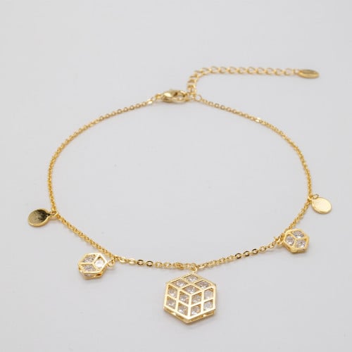 خلخال ذهبي من ماركة فايلت