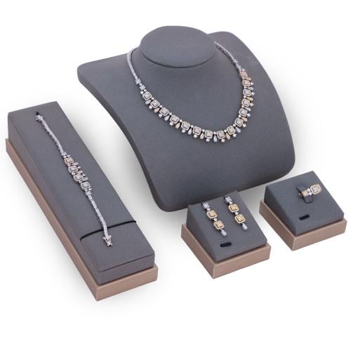 طقم زركون مكس من ماركة فايلت