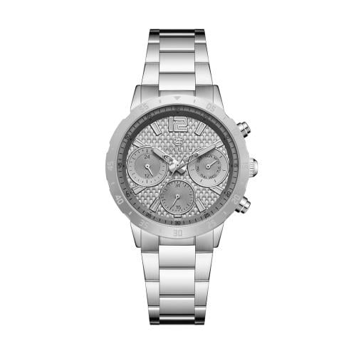 ساعة رجالية فضي مينا رصاصي ماركة فايلت