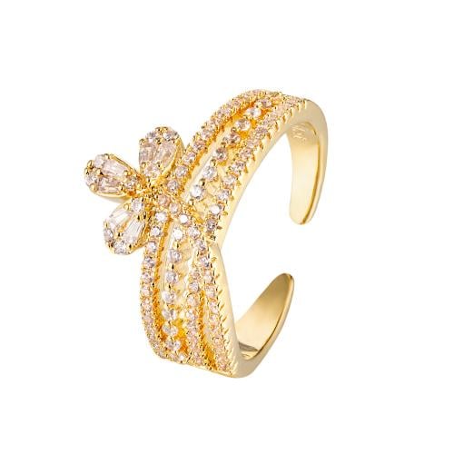 خاتم زركون ذهبي من ماركة فايلت