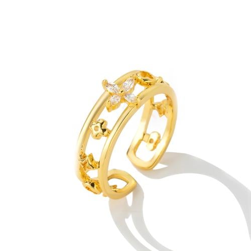 خاتم زركون ذهبي من ماركة فايلت