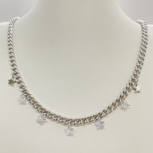 سلسال زركون فضي ماركة فايلت