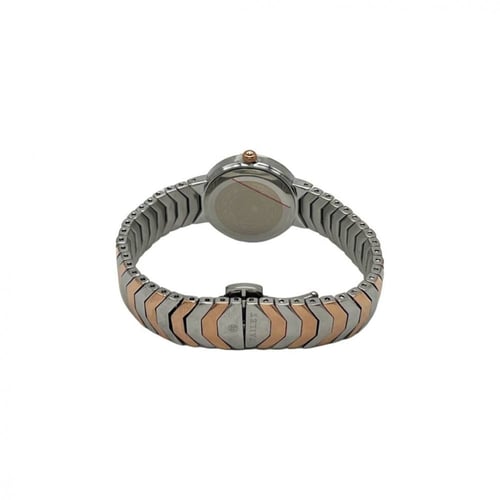 ساعة نسائية فضي نحاسي مينا كحلي من ماركة فايلت