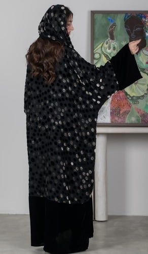 عبايه مخمل بشت 228#