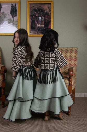 فستان وجاكيت كورشيه 244#