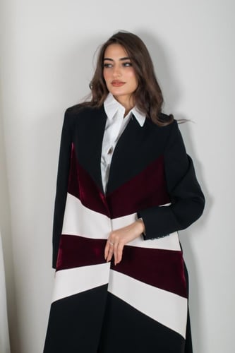 عبايه بليزر كريب