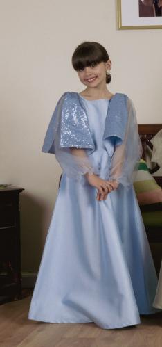 جلابيه فيونكات لون سماوي 197#