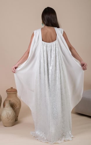 جلابيه كريب ودانتيل 207#