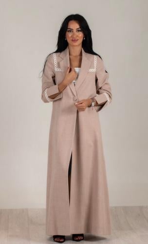 عبايه بليزر كتان 216#